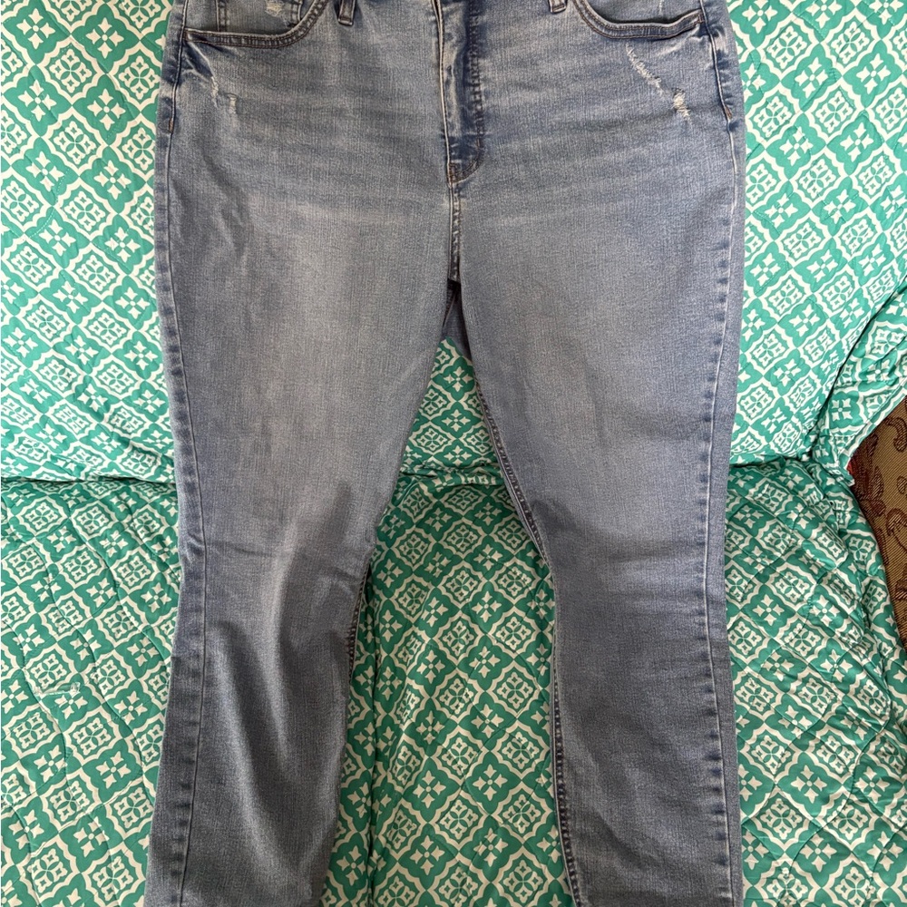 Ava & Viv High Rise Skinny Blue Jeans